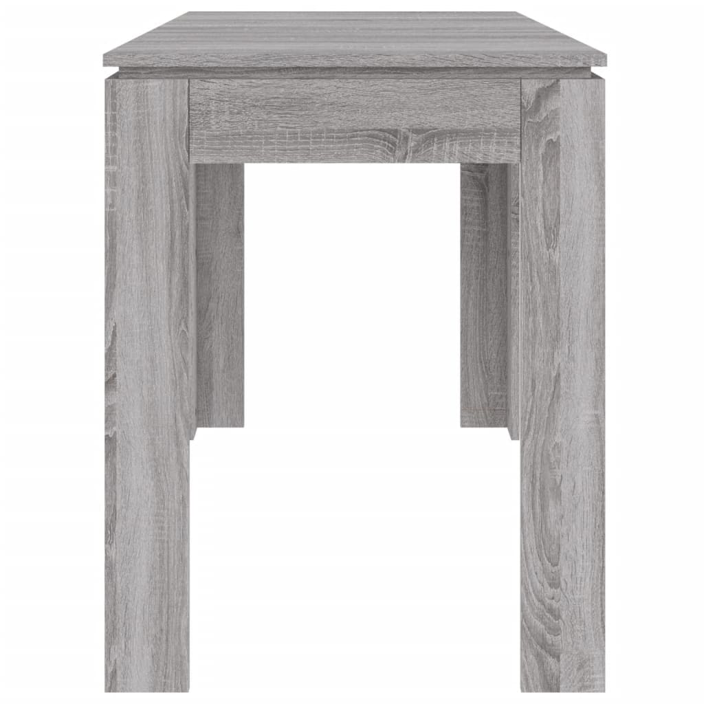 vidaXL Table à dîner sonoma gris 120x60x76 cm bois d'ingénierie