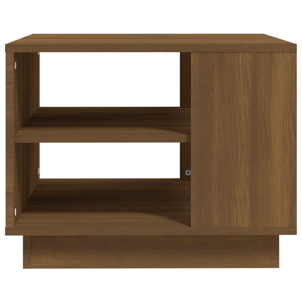 vidaXL Table basse chêne marron 55x55x43 cm bois d'ingénierie