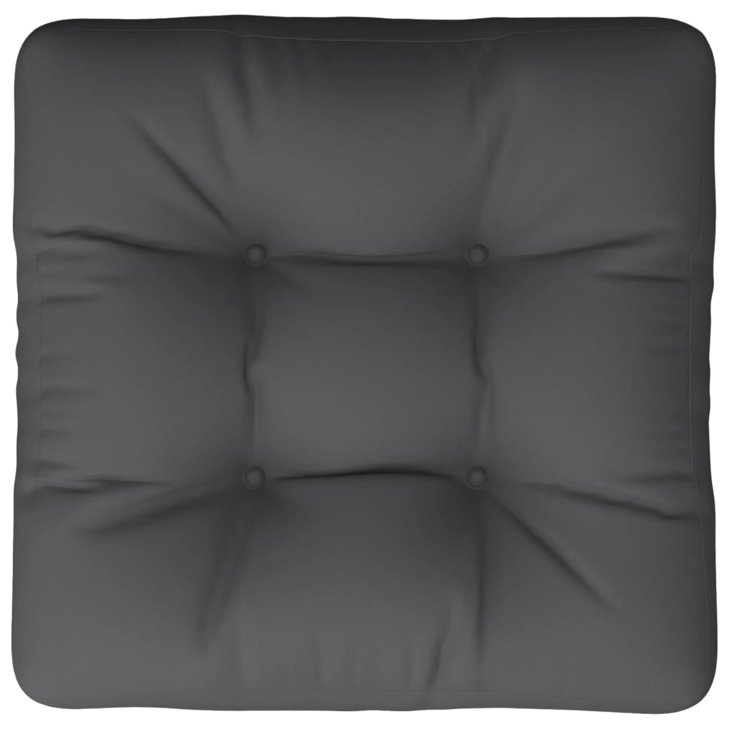 vidaXL Coussin de palette anthracite 58x58x10 cm tissu