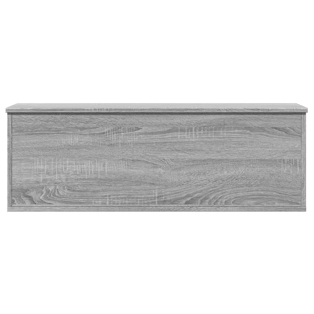 vidaXL Boîte de rangement sonoma gris 102x35x35 cm bois d'ingénierie