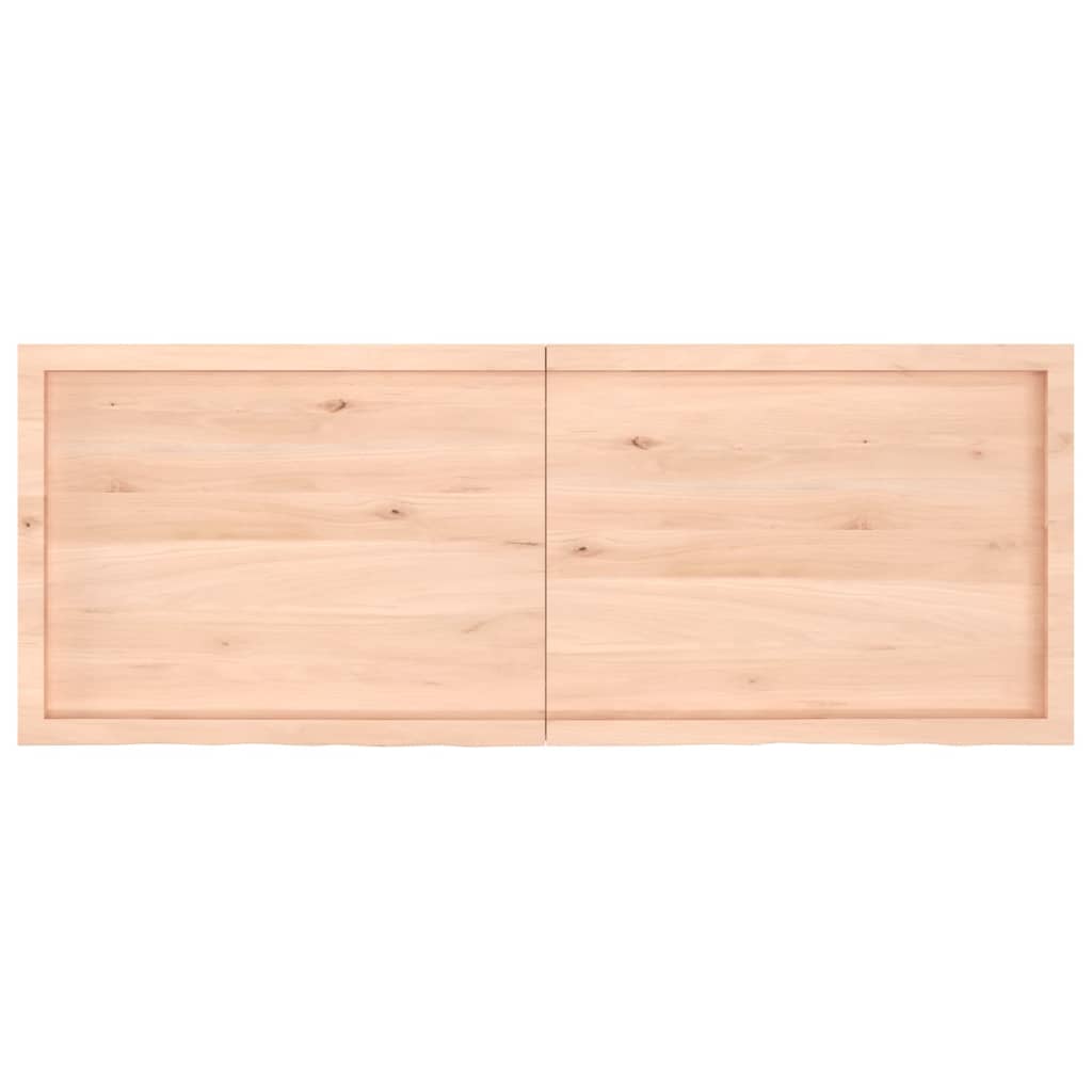 vidaXL Comptoir de salle de bain 160x60x(2-4)cm bois massif non traité