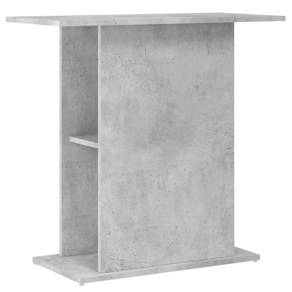 vidaXL Support pour aquarium gris béton 75x36x72,5cm bois d'ingénierie