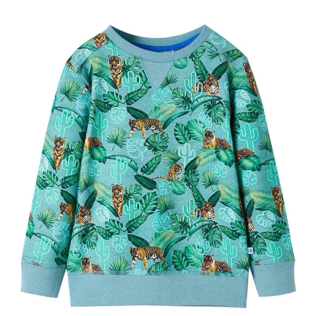 Sweatshirt pour enfants mélange vert clair 104