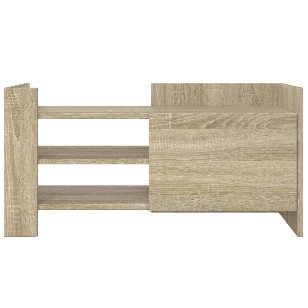 vidaXL Meuble TV chêne sonoma 80x35x40 cm bois d'ingénierie