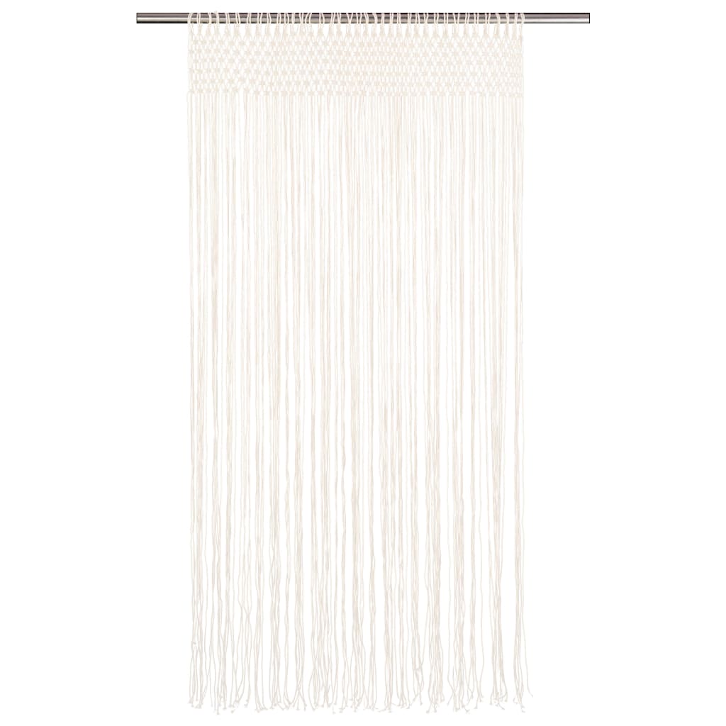 vidaXL Rideau en macramé 140x240 cm Coton