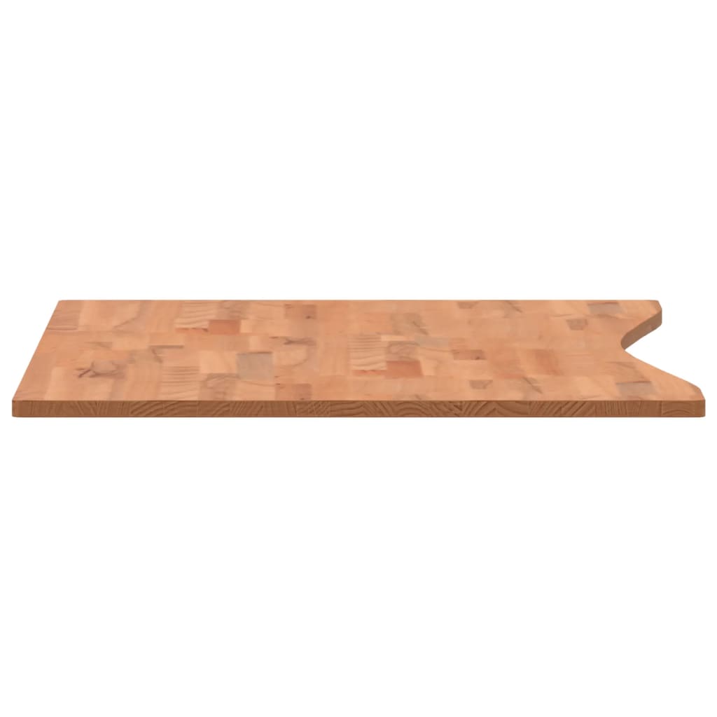 vidaXL Dessus de bureau 100x(55-60)x1,5 cm bois massif de hêtre