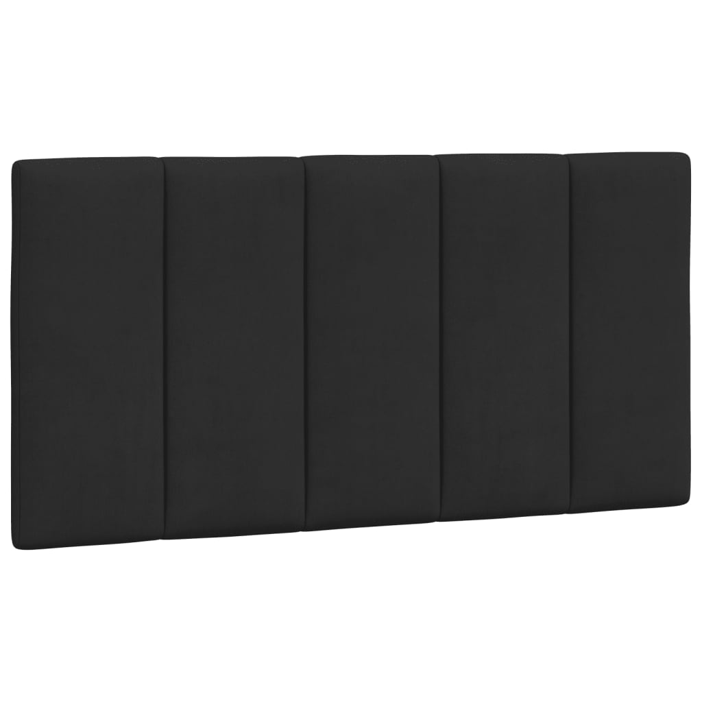 vidaXL Coussin de tête de lit noir 100 cm velours