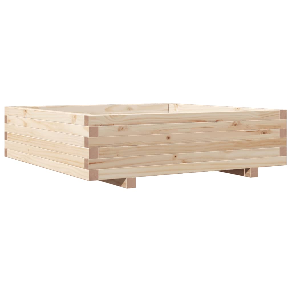 vidaXL Jardinière 90x90x26,5 cm bois de pin massif