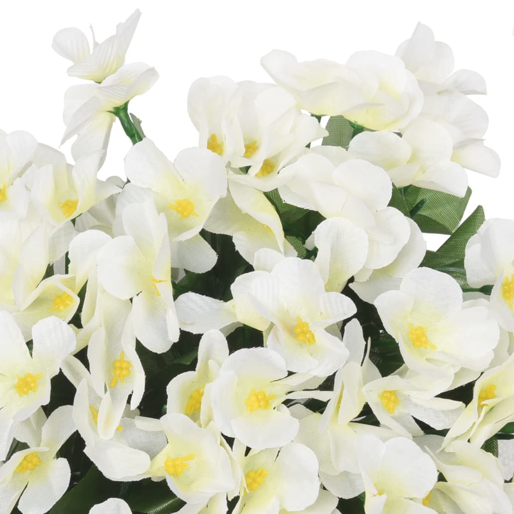 vidaXL Guirlandes de fleurs de Noël 3 pcs blanc 85 cm