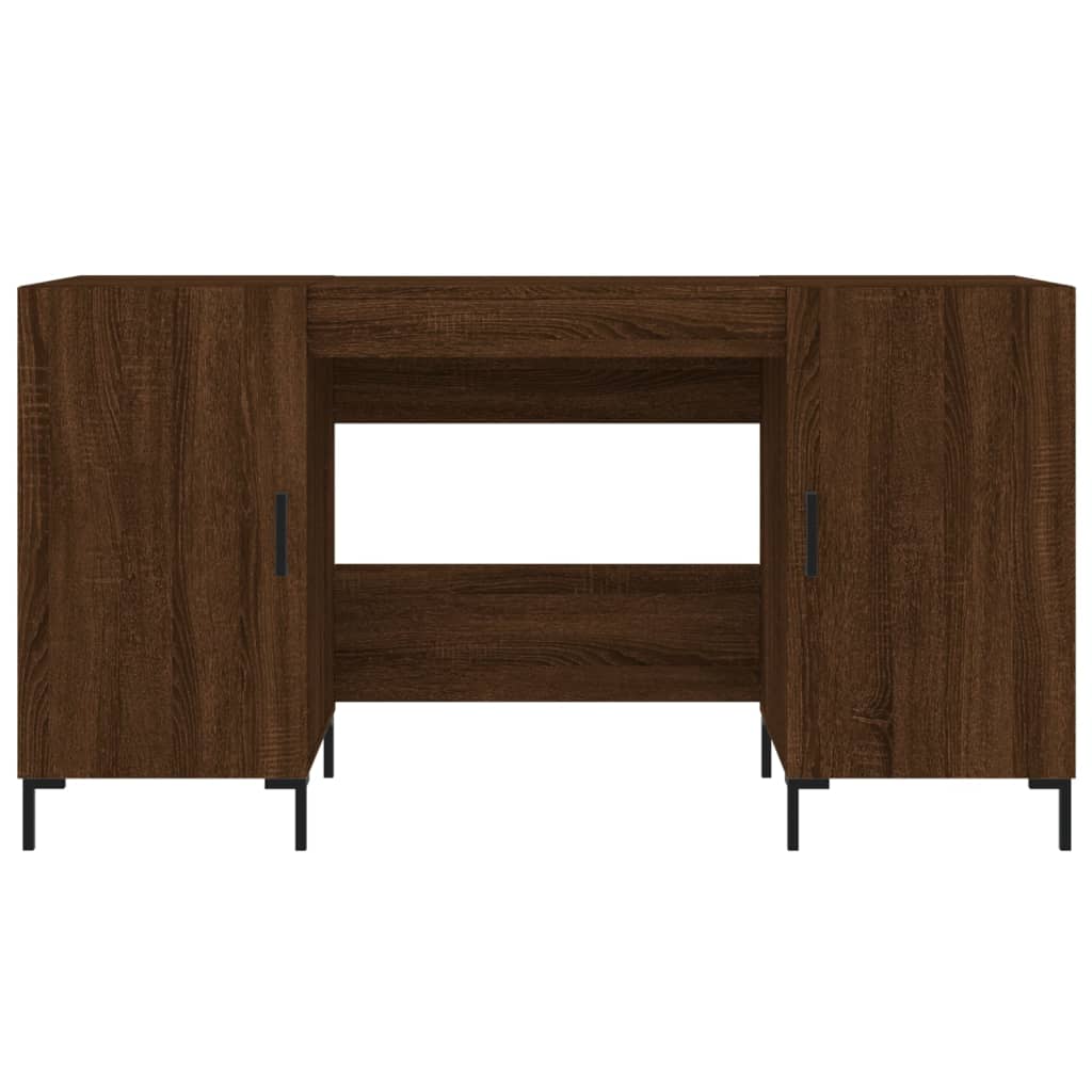 vidaXL Bureau chêne marron 140x50x75 cm bois d'ingénierie