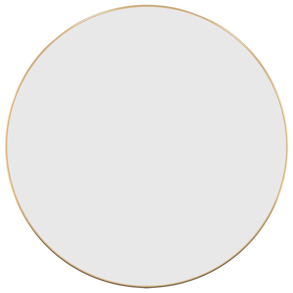 vidaXL Miroir mural Doré Ø 60 cm Rond