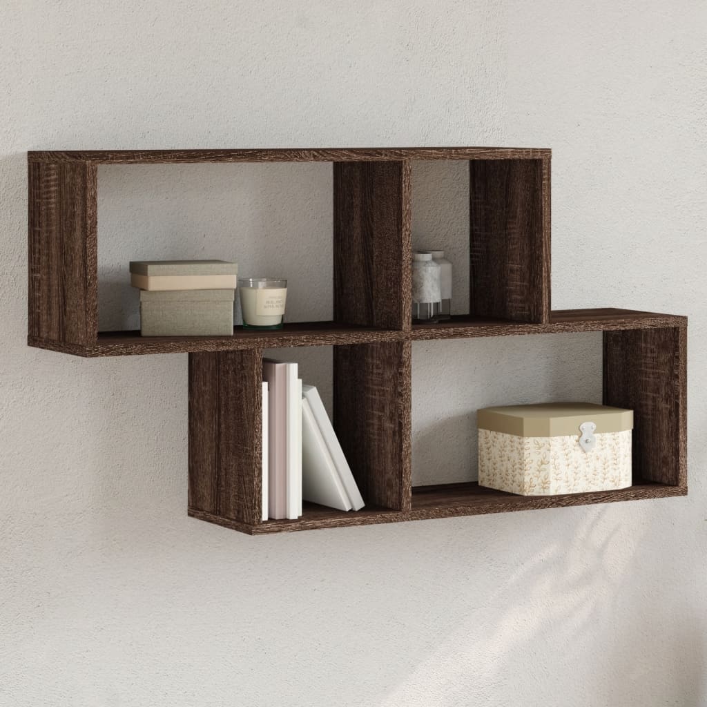 vidaXL Étagère murale chêne marron 100x20x53 cm bois d'ingénierie