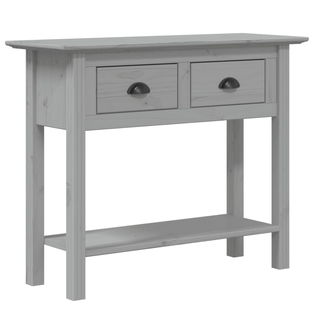 vidaXL Table console BODO gris 91x35x74 cm bois de pin massif