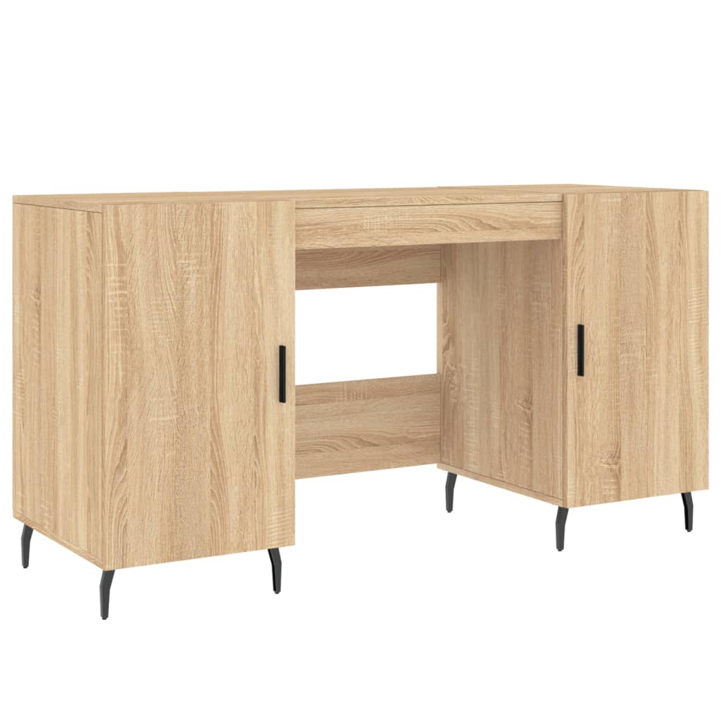 vidaXL Bureau chêne sonoma 140x50x75 cm bois d'ingénierie