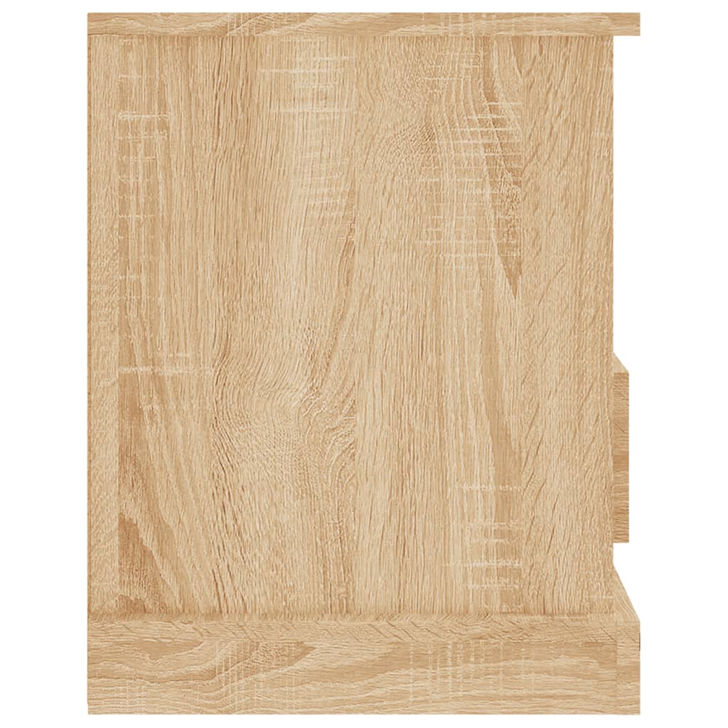 vidaXL Meuble TV chêne sonoma 93x35,5x45 cm bois d'ingénierie