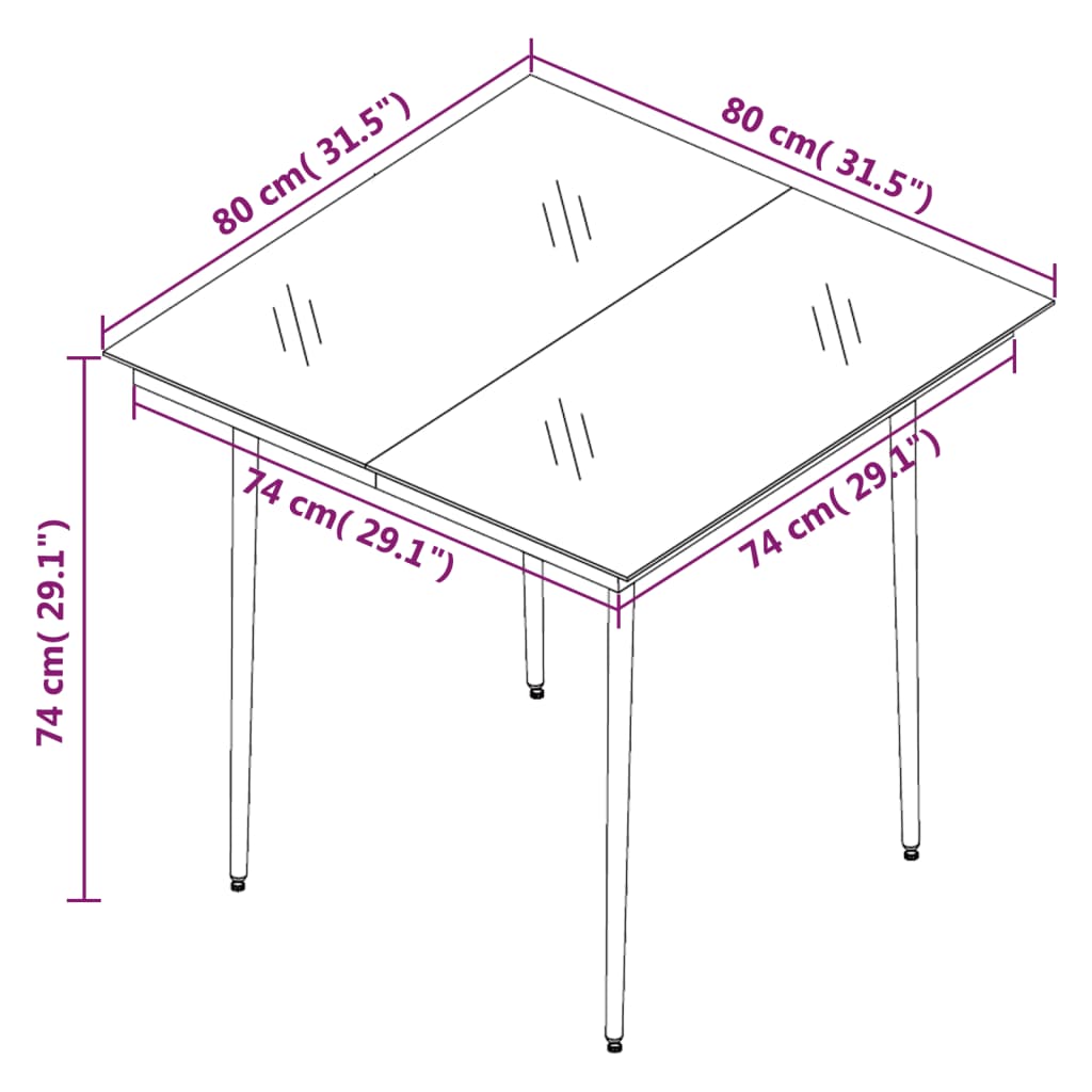 vidaXL Ensemble à manger de jardin et coussins 3 pcs Beige poly rotin