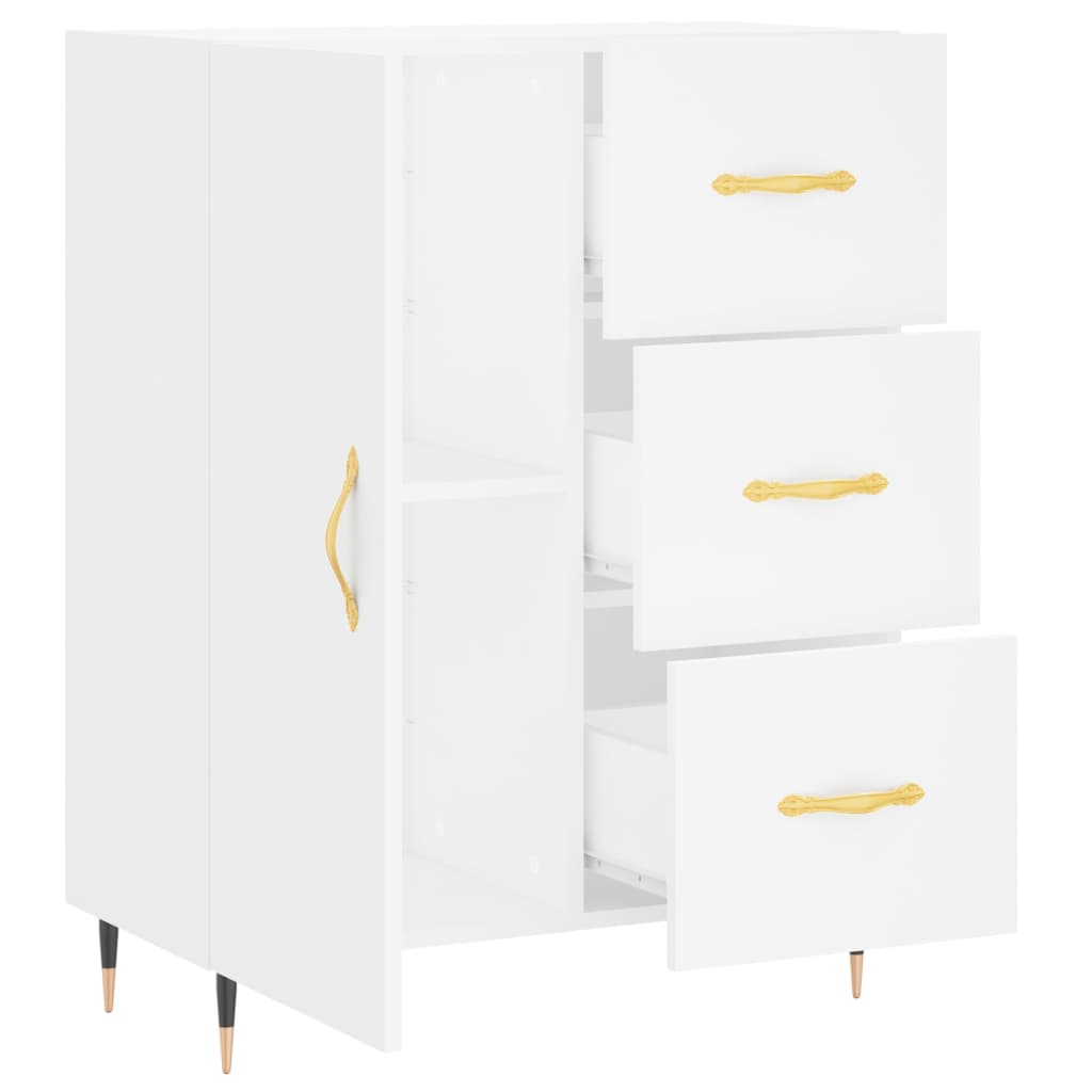 vidaXL Buffet blanc 69,5x34x90 cm bois d'ingénierie