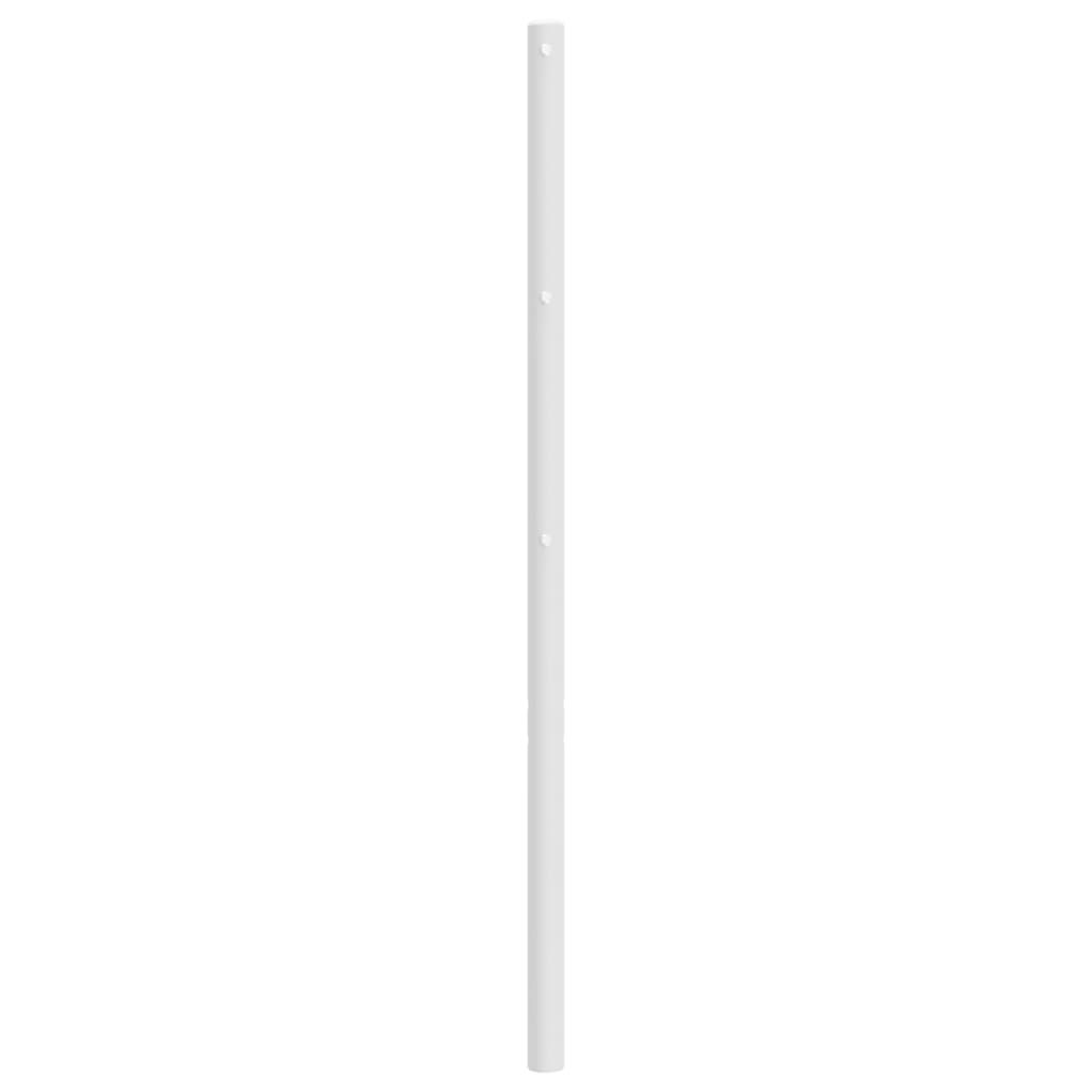 vidaXL Tête de lit métal blanc 180 cm