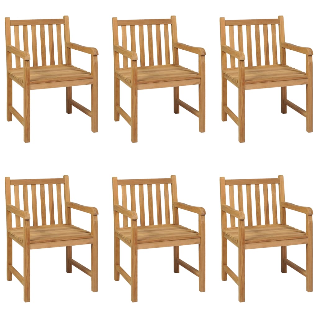 vidaXL Ensemble à manger de jardin 7 pcs Bois de teck solide