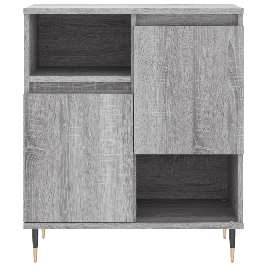 vidaXL Buffets 2 pcs sonoma gris bois d'ingénierie