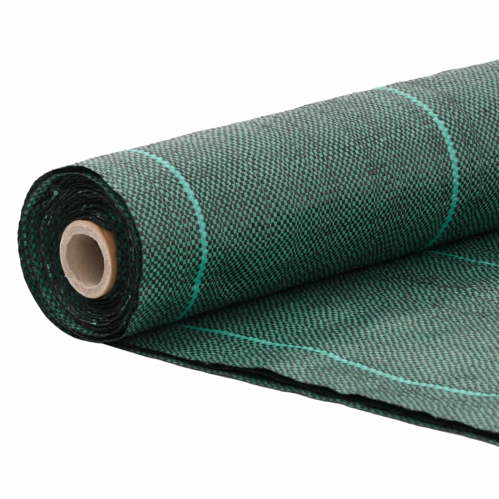 vidaXL Membrane anti-mauvaises herbes vert 2x100 m PP