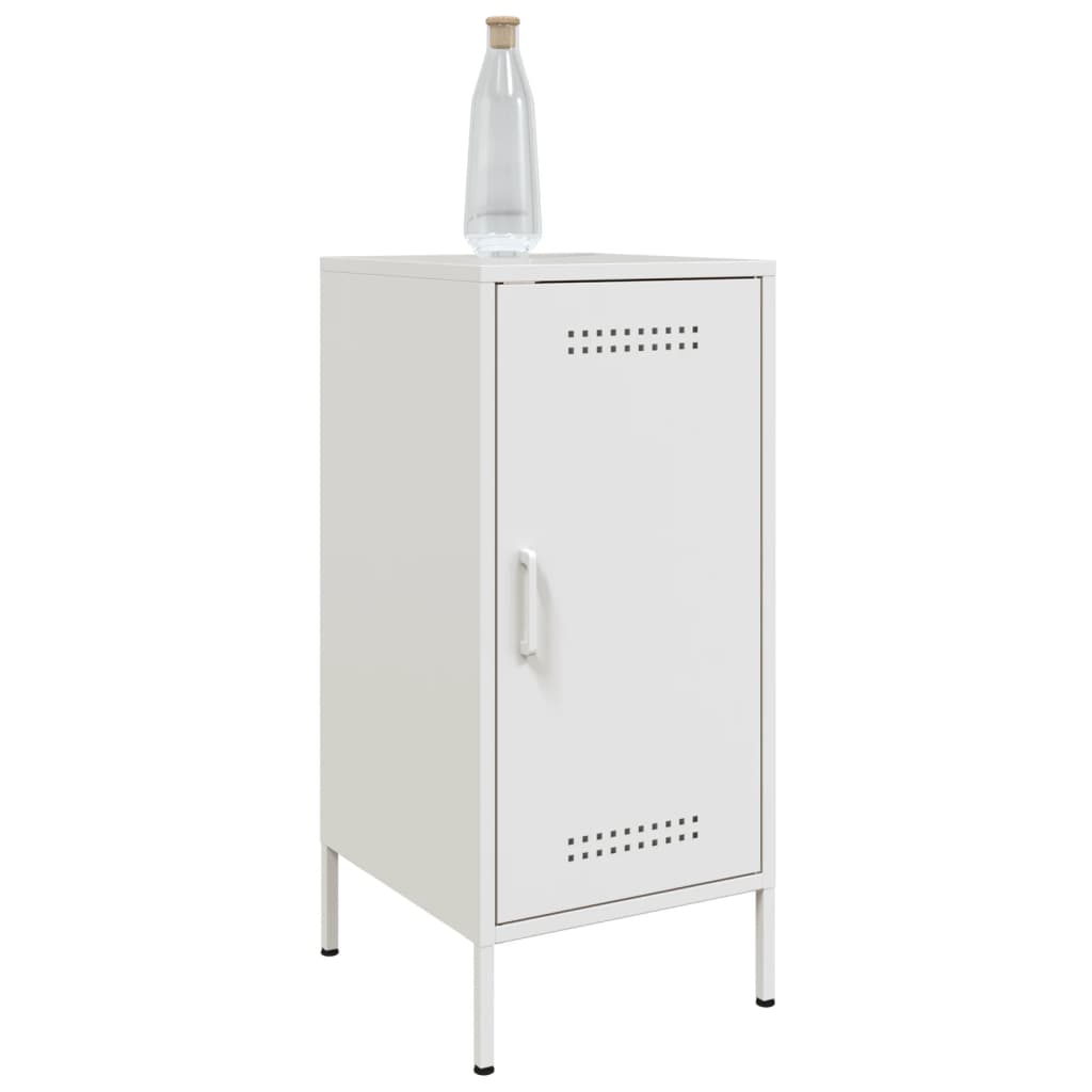 vidaXL Buffet blanc 36x39x79 cm acier