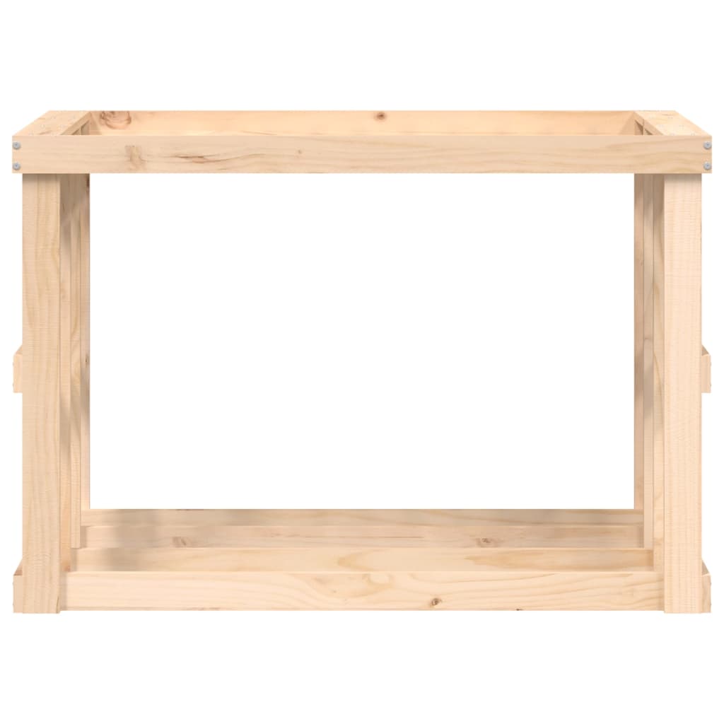 vidaXL Porte-bûches d’extérieur 108x52x74 cm Bois massif de pin