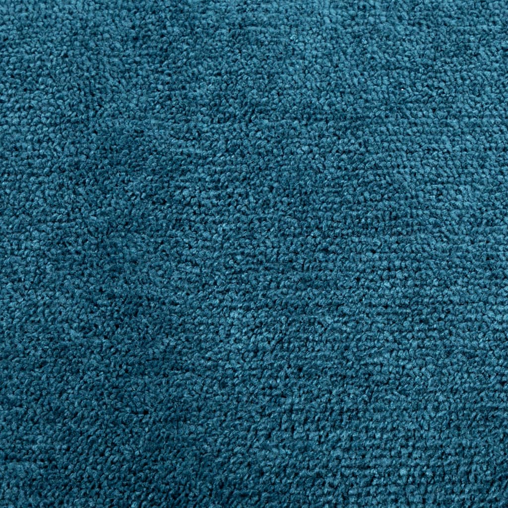 vidaXL Tapis OVIEDO à poils courts turquoise 160x160 cm