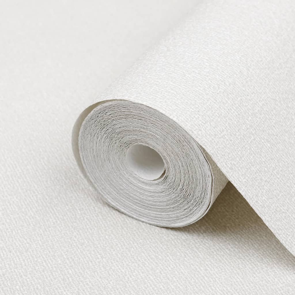 vidaXL Papier peint 3D couleur unie blanc 10x0,53 m non tissé