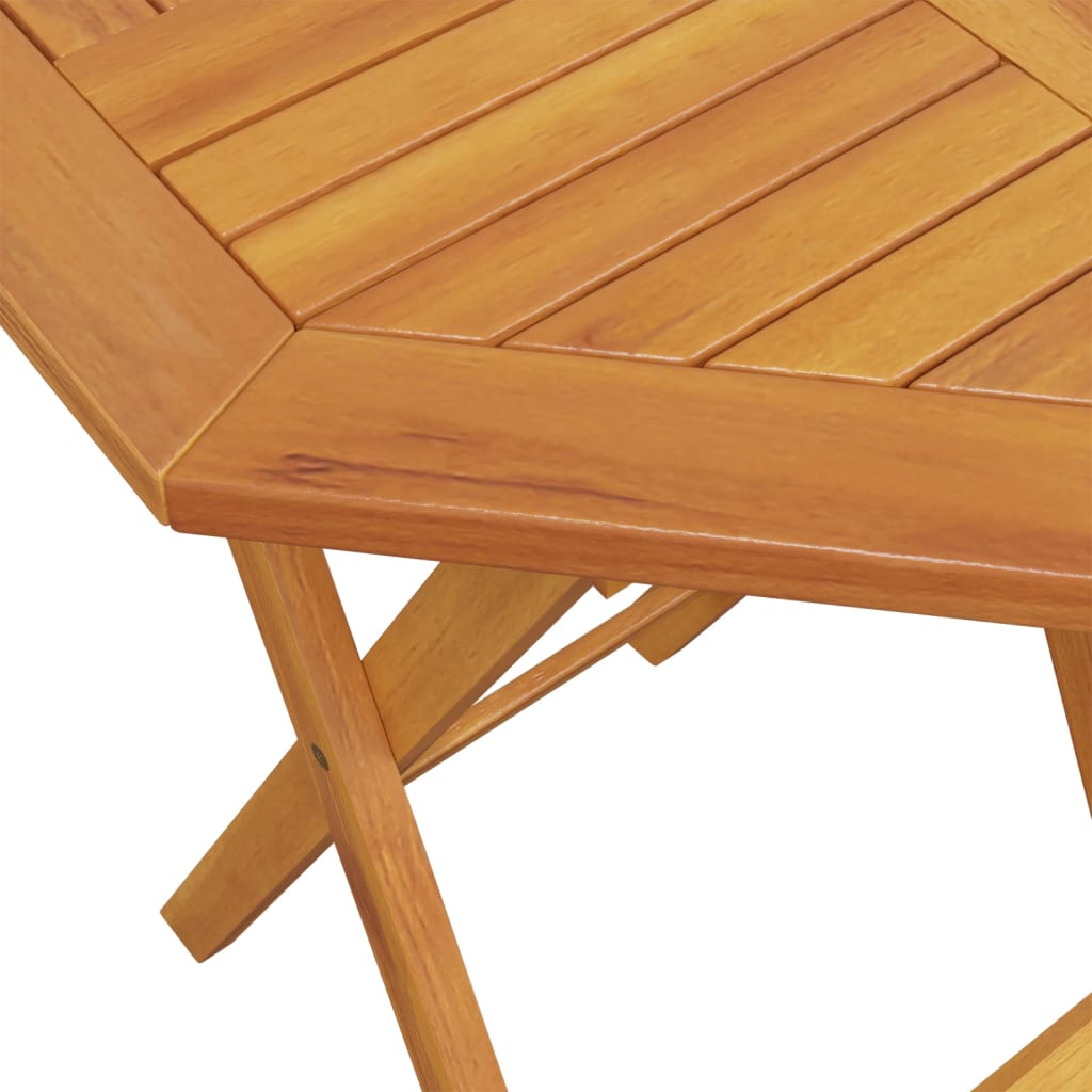 vidaXL Table pliable de jardin Ø60x75 cm bois d'acacia massif