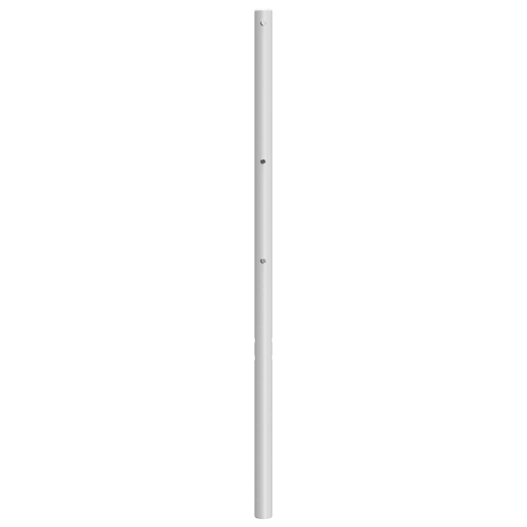 vidaXL Tête de lit métal blanc 200 cm