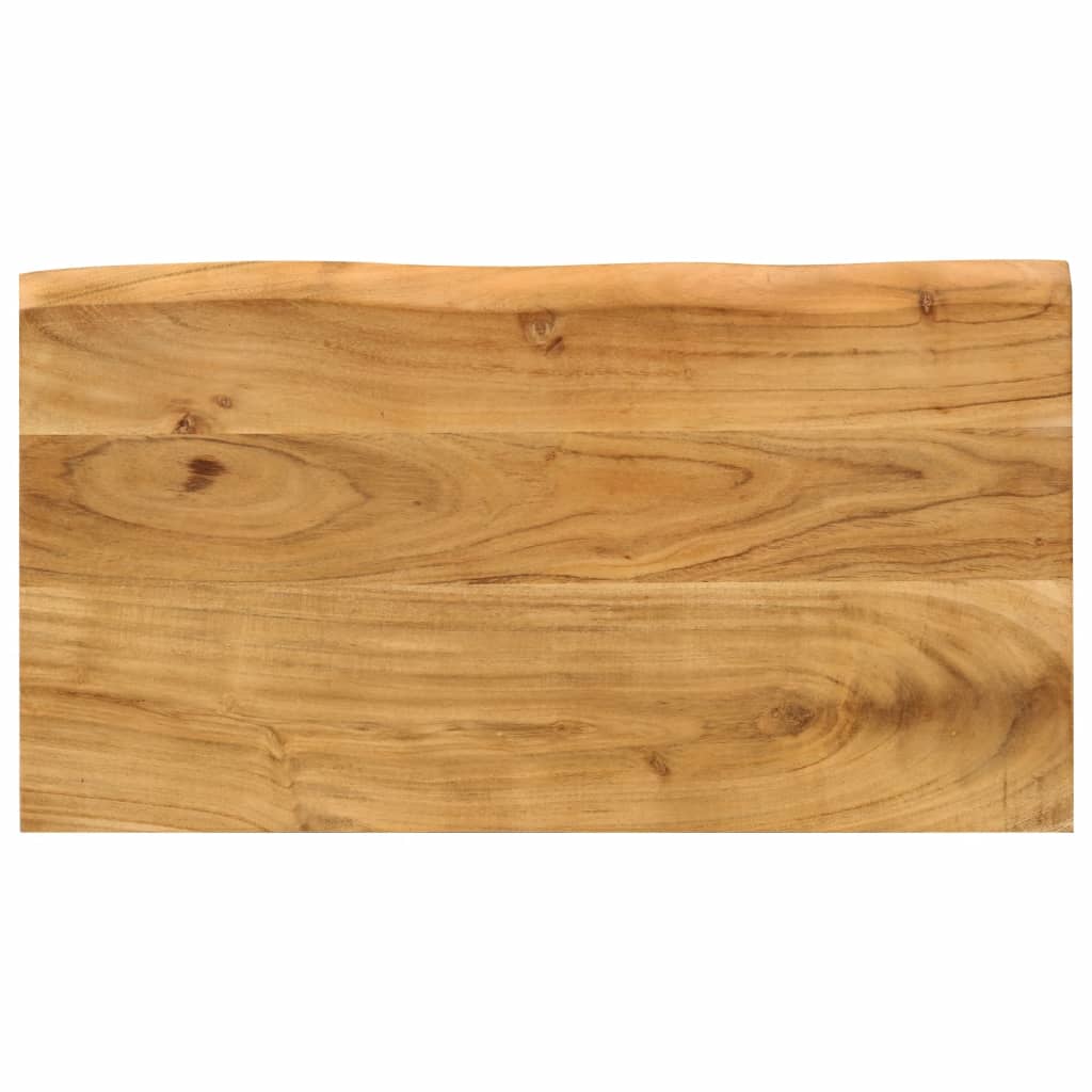 vidaXL Tables gigognes 3 pcs avec bord vivant bois massif d'acacia