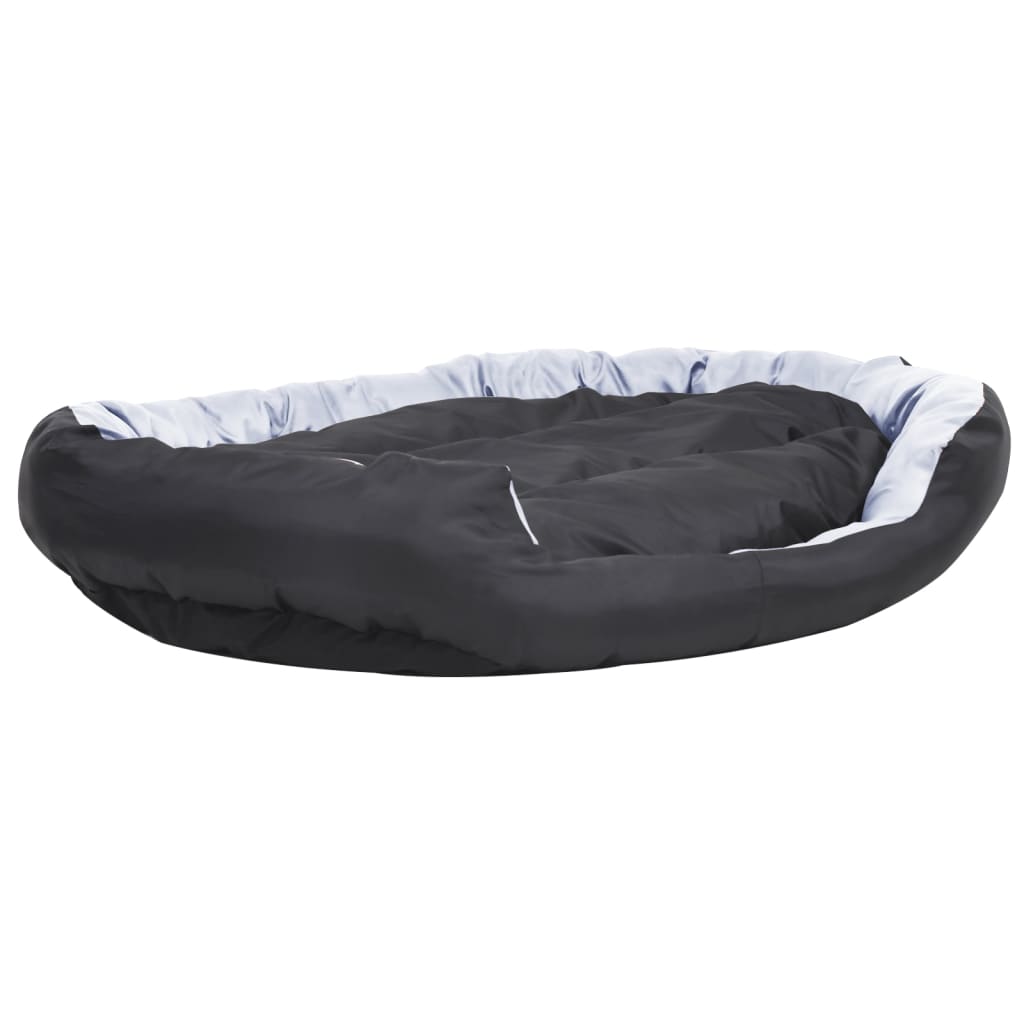 vidaXL Coussin réversible lavable pour chien Gris et noir 150x120x25cm