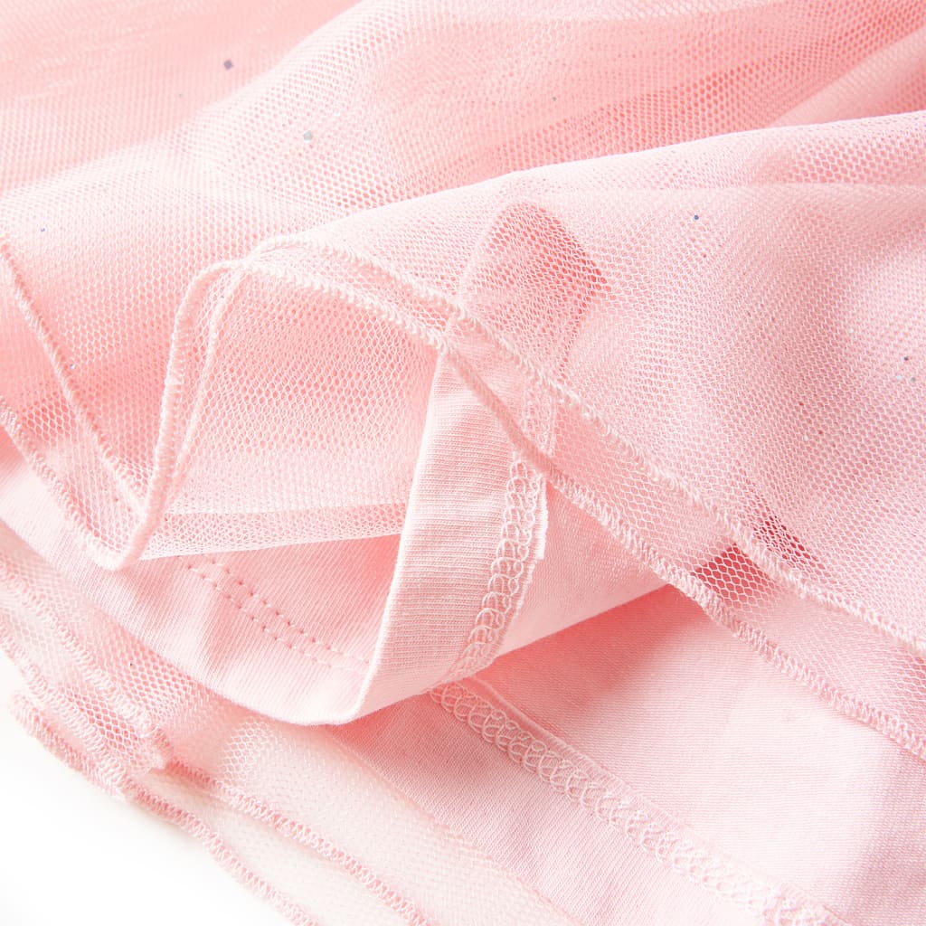 Jupe avec tulle pour enfants rose clair 116