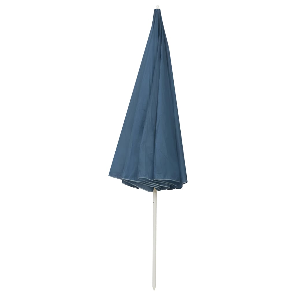 vidaXL Parasol de plage bleu 300 cm