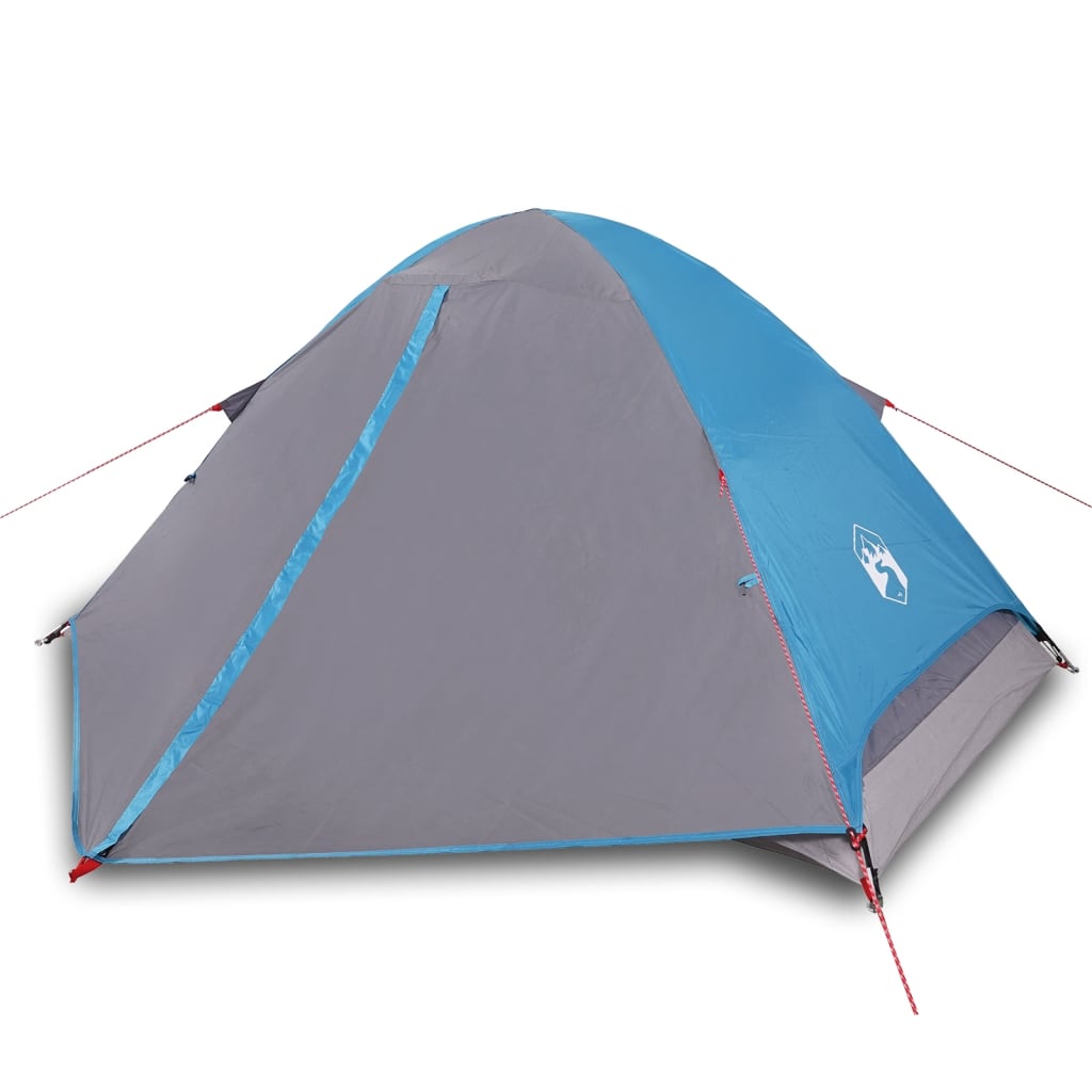 vidaXL Tente de camping à dôme 2 personnes bleu imperméable