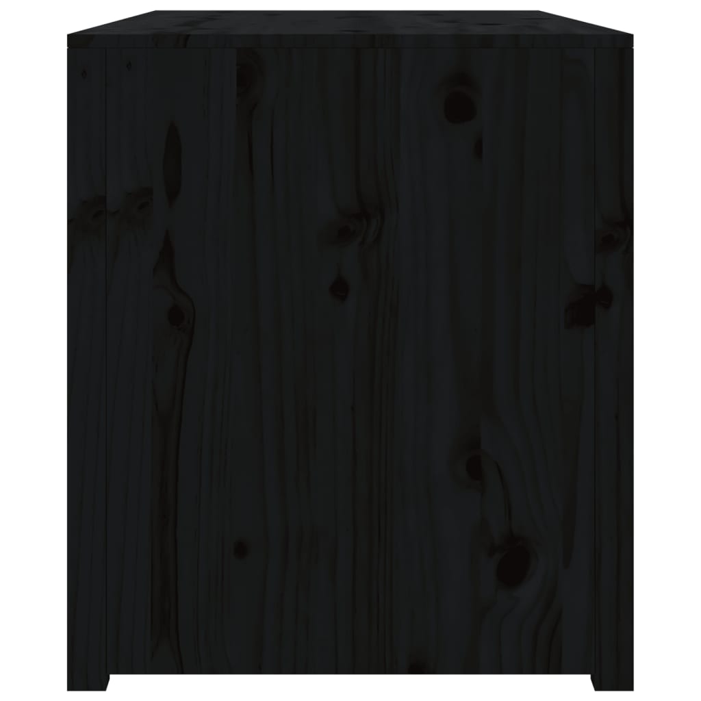 vidaXL Armoire de cuisine d'extérieur noir 106x55x64cm bois pin massif