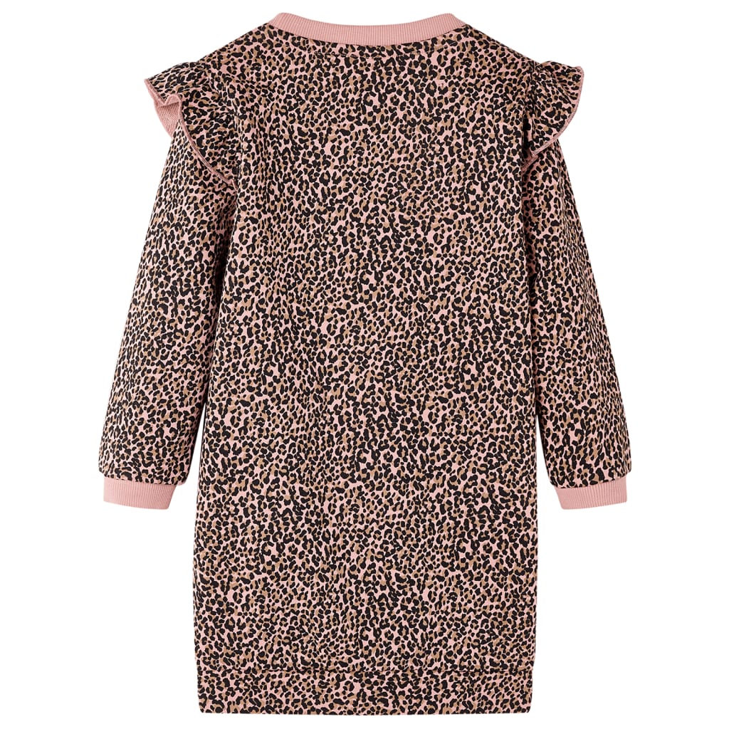 Robe sweatshirt pour enfants rose moyen 116