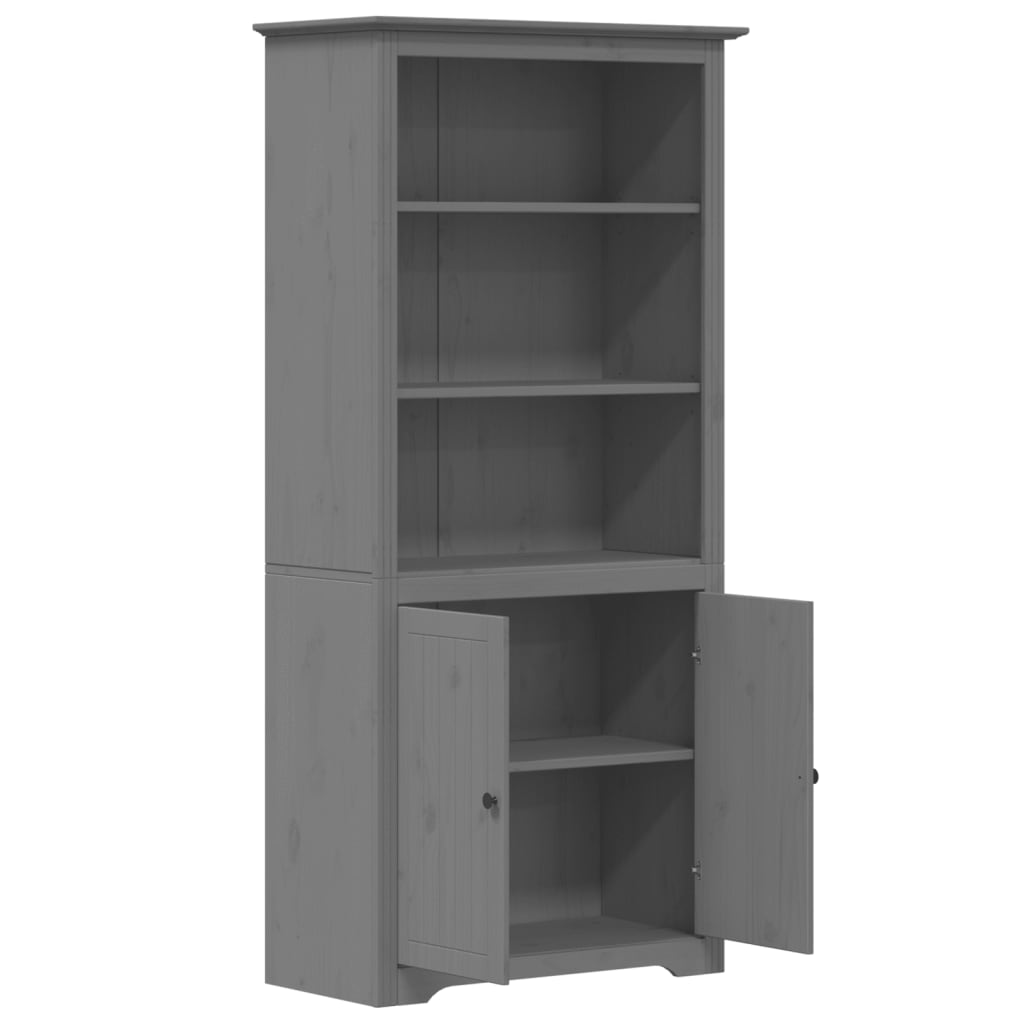 vidaXL Bibliothèque BODO gris 82x40x173 cm bois de pin massif