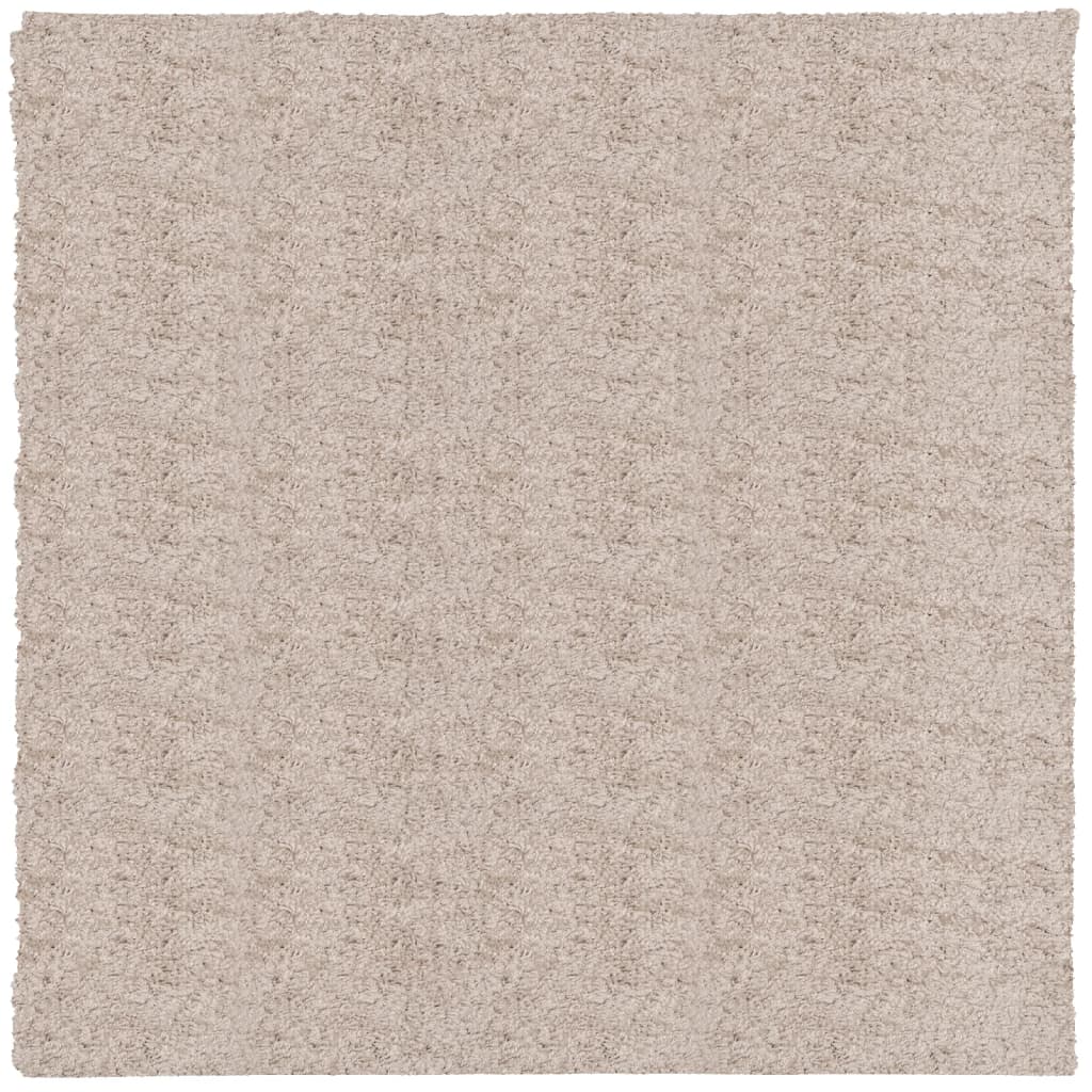 vidaXL Tapis shaggy PAMPLONA poils longs moderne beige 240x240 cm