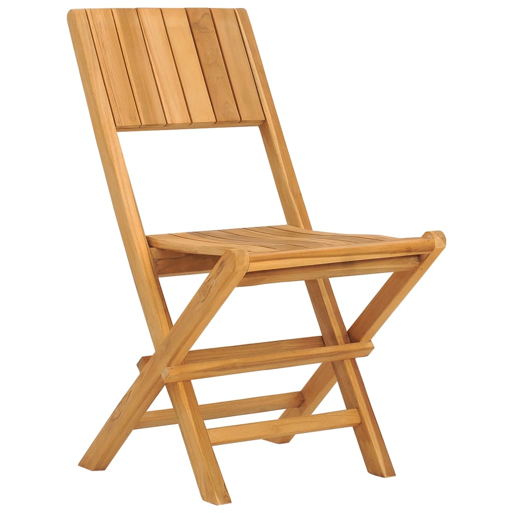 vidaXL Chaises de jardin pliantes lot de 6 47x61x90cm bois massif teck