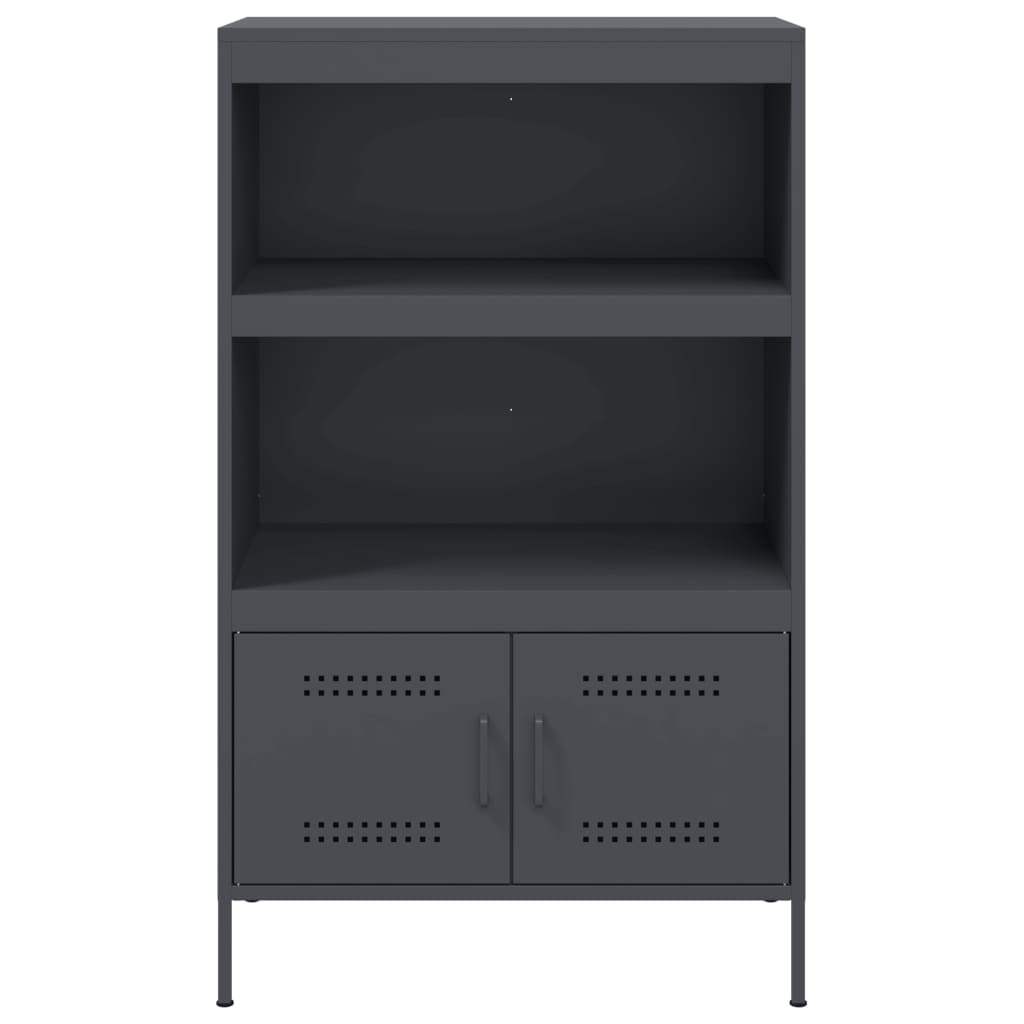 vidaXL Buffet haut anthracite 68x39x113 cm acier