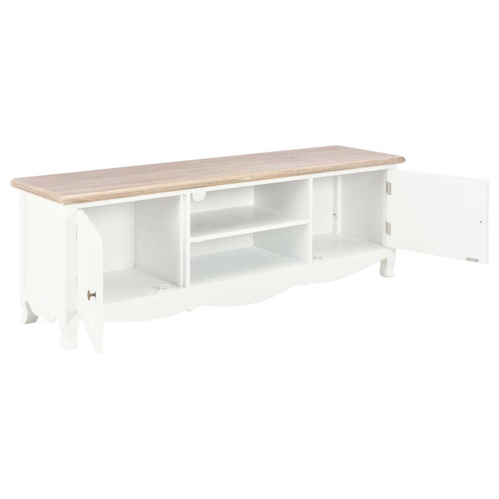 vidaXL Meuble TV Blanc 120x30x40 cm Bois