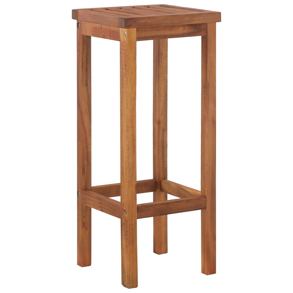 vidaXL Tabourets de bar lot de 8 bois massif d'acacia