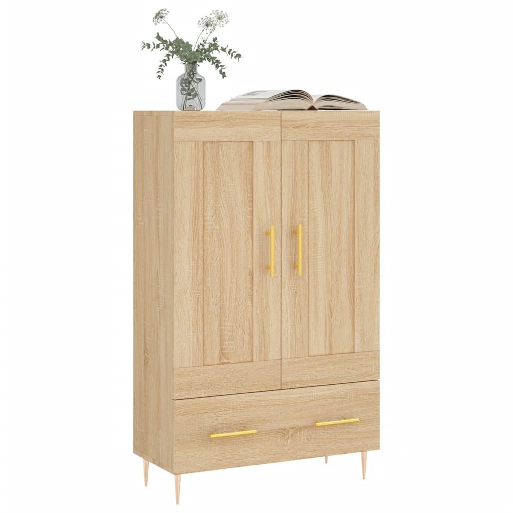 vidaXL Buffet haut chêne sonoma 69,5x31x115 cm bois d'ingénierie