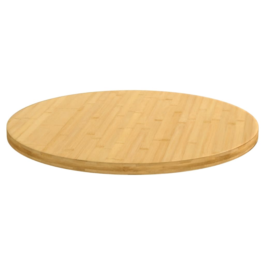 vidaXL Dessus de table Ø60x2,5 cm bambou