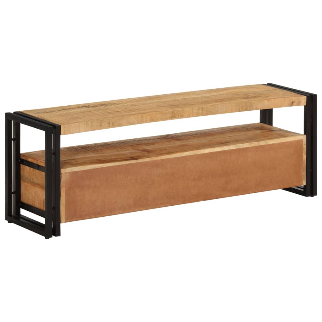 vidaXL Meuble TV 120x30x40 cm Bois massif de manguier