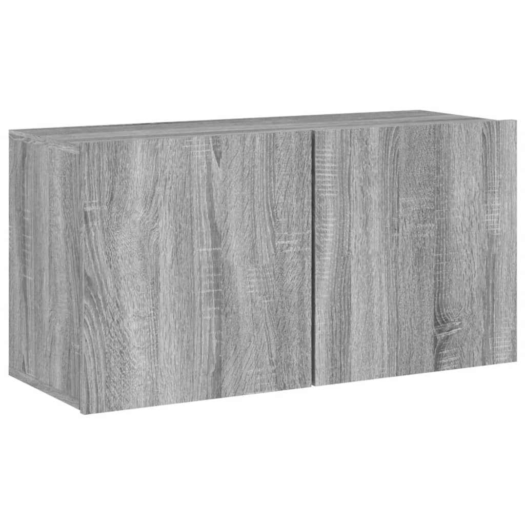 vidaXL Unités murales TV 5 pcs sonoma gris bois d'ingénierie