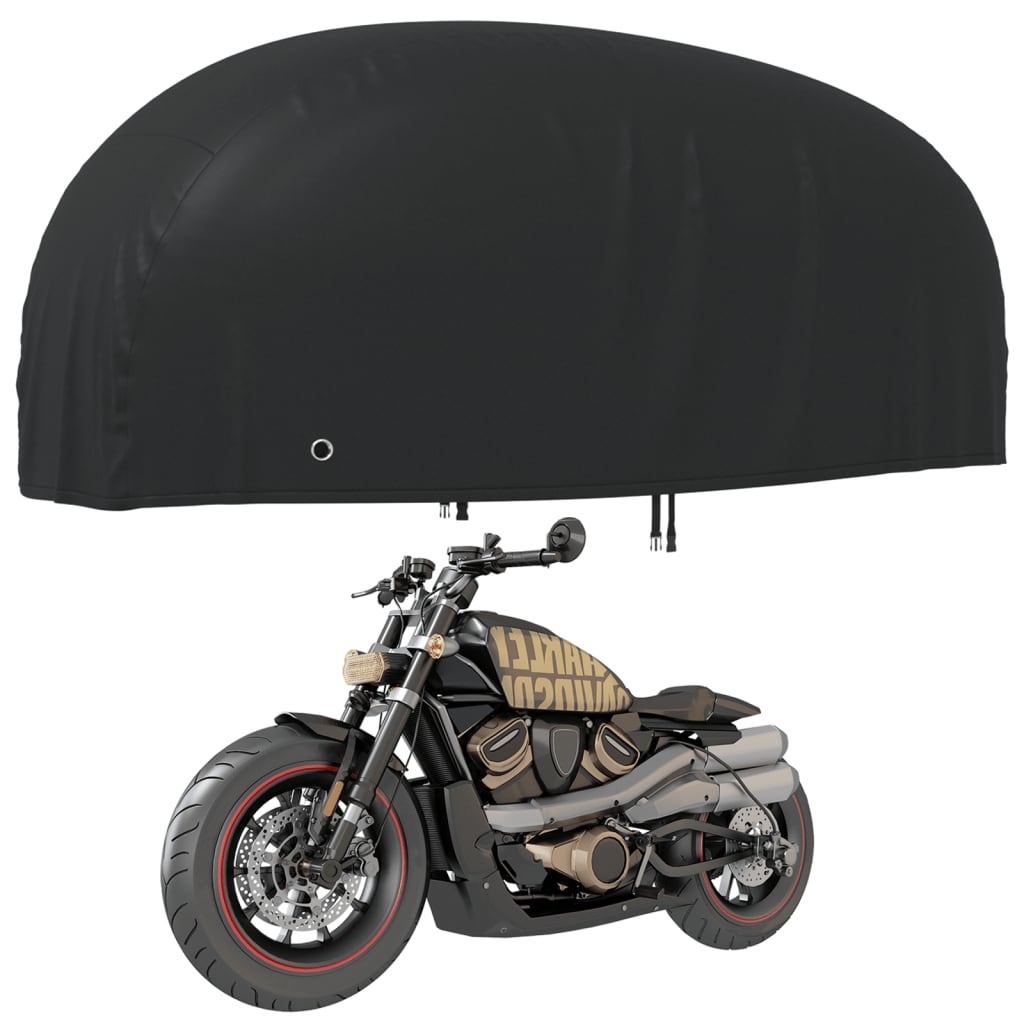 vidaXL Housse de motocyclette noir 265x105x125 cm oxford 210D