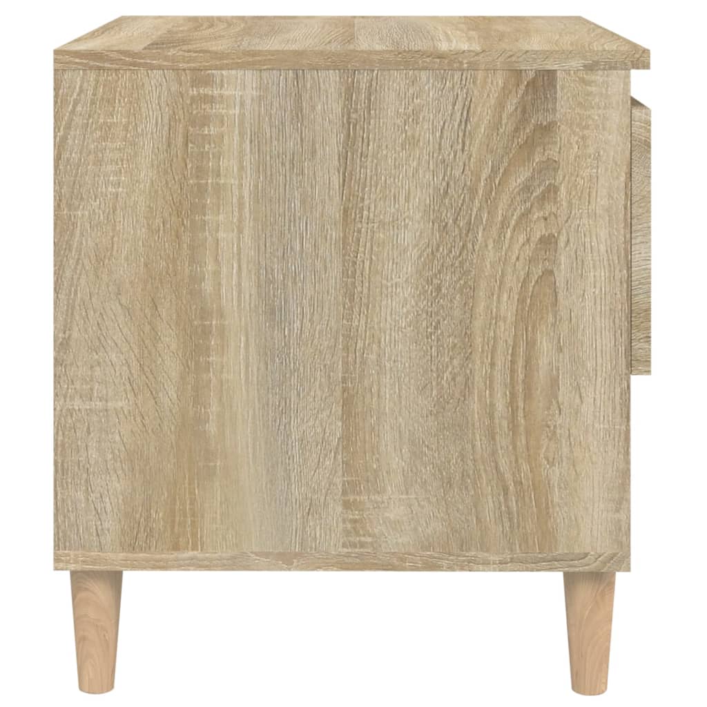 vidaXL Table de chevet Chêne sonoma 50x46x50 cm Bois d'ingénierie